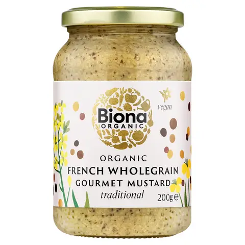 Biona Organic Wholegrain Mustard 200g