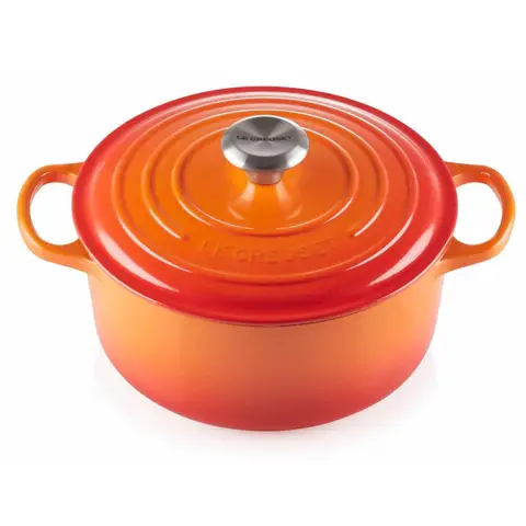 Le Creuset Signature Gietijzeren Braadpan - Rond, 28 cm, Oranje