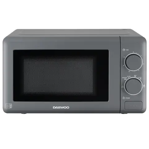 DAEWOO Manual Solo Microwave Grey - 20L, 800W, 5 Power Settings, Defrost Function, SDA1961
