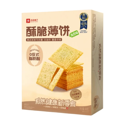 Bestore krokante dunne crackers, zeewiersmaak, 300 g snack