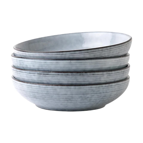 Richmount 4-teiliges Acryl-Dinner-Schüssel-Set - Ozeanblau