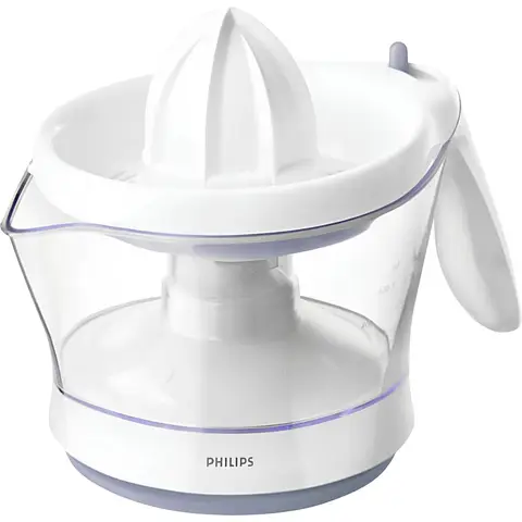Philips HR2744/40 Zitruspresse (600 ml Saftbehälter, Spülmaschinenfest) weiß
