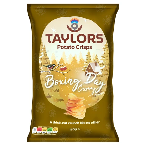 Taylors Christmas Boxing Day Curry Crisps 150g