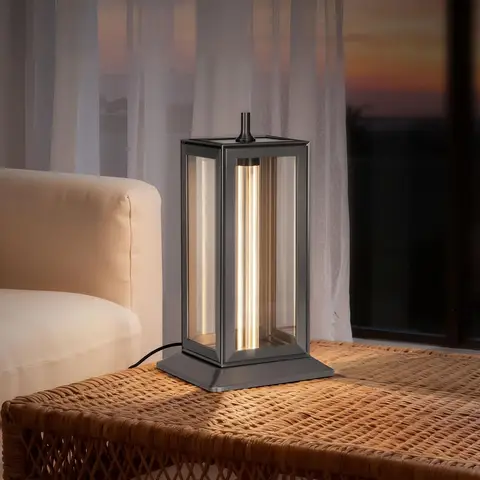 Tubicen Tischlampe mit Doppel-Schicht, Schwarz und Gold, Modernes Industrie-Design, Steckdosenanschluss, Nachttischlampe mit USB-Ladeanschluss, 3-Farben stufenlos dimmbare Touch-Schreibtischlampe für Wohnzimmer, Schlafzimmer, Büro, 40 cm Höhe