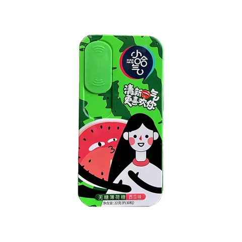 Xiaohaqi Zuckerfreie Minze mit Wassermelonengeschmack 22 g
