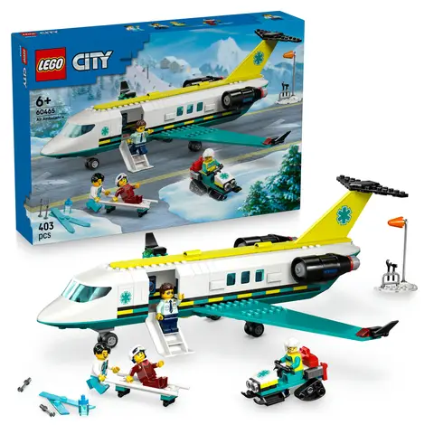 LEGO City 60465 Emergency Air Ambulance Airplane