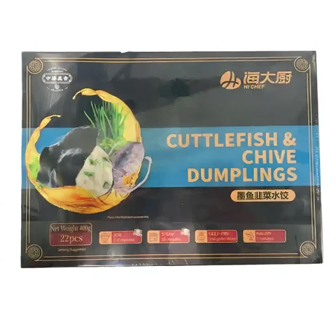 HaiChef Tintenfisch- und Schnittlauch-Dumplings, 22 Stück/Box (400g)