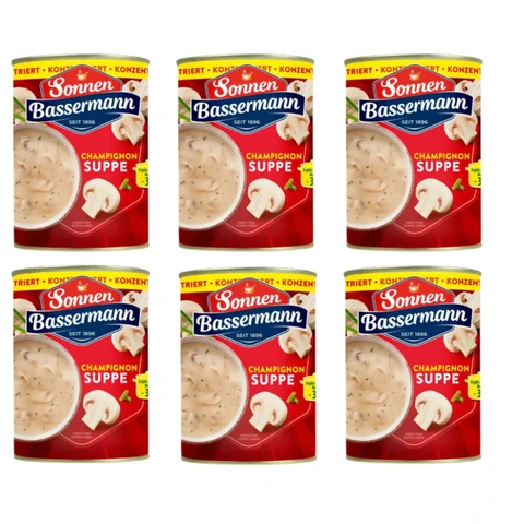 Sonnen Bassermann Champignon-Suppe konzentriert Vorteilspack - 6 x 400 ml