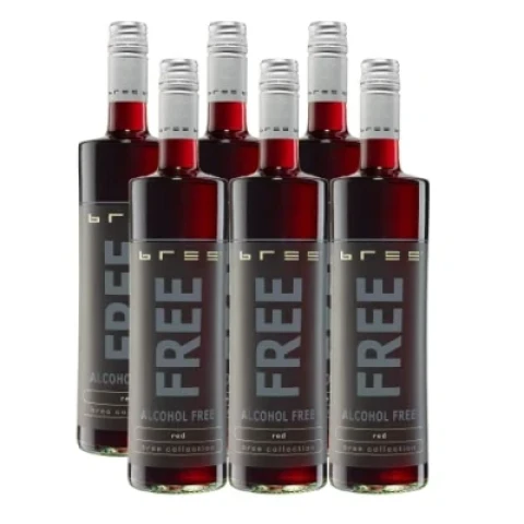 BREE Free Red, aromatisiertes alkoholfreies Getränk aus alkoholfreiem Rotwein, 6x0.75L