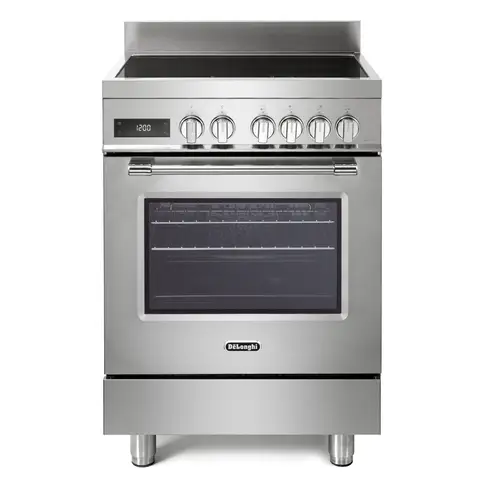 DeLonghi DSC 626IND-1 60cm Induction Single Oven Cooker, Stainless Steel, A Rated