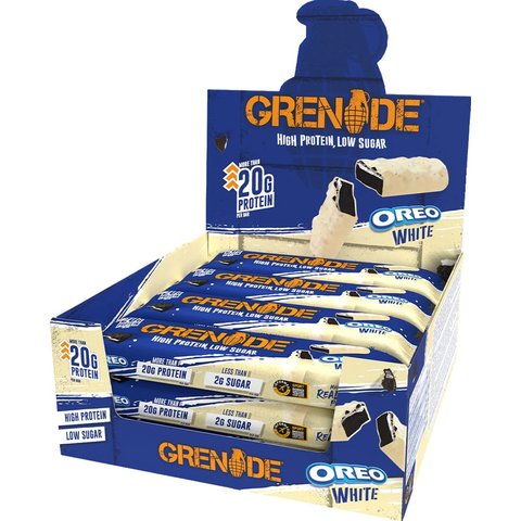 Grenade High Protein, Low Sugar Bar White Oreo 12 x 60g