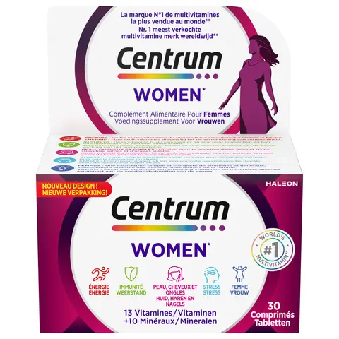 CENTRUM Women Complément alimentaire multi vitamines et minéraux pour femmes - 30 comprimés