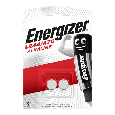 Energizer LR44 / A76 Alkaline Button Batteries – Pack of 2
