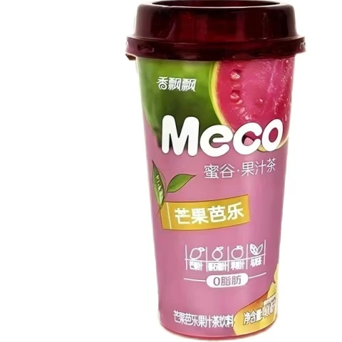 Thé aux fruits Meco Mango et Guave Xiang Piao Piao 400ml 香飘飘果汁茶芒果芭乐400ml