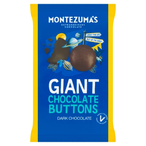 Montezuma's Giant Dark Chocolate Buttons - 120G