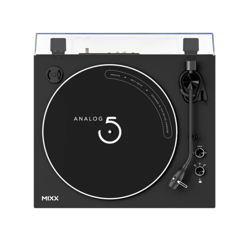Mixx Analog 5 Stereo Vinyl Turntable – Black