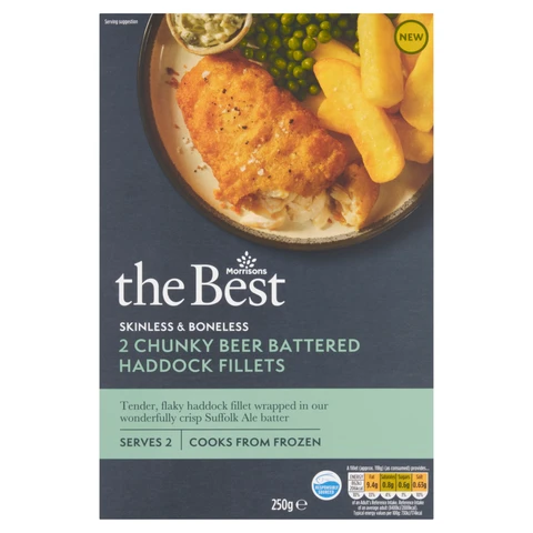 Morrisons The Best Beer Batter Haddock 250g