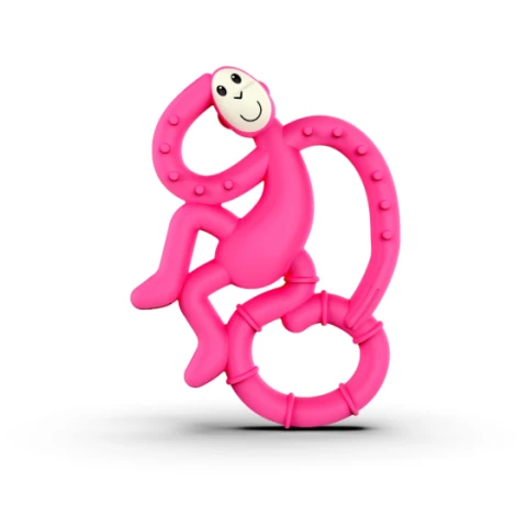 Matchstick Monkey Mini Monkey Teether Pink
