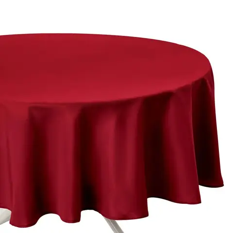Atmosphera Nappe ronde anti-taches rouge 