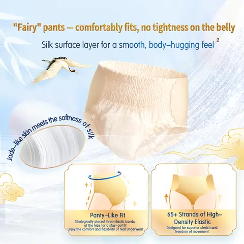 C&S Dolemi Silky Sanitary Pants M-L size (2 pcs)