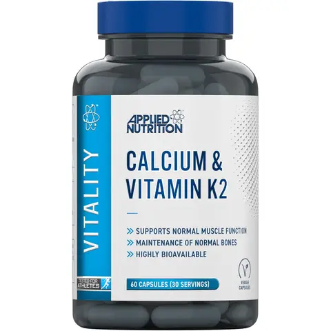 Applied Nutrition Calcium + Vitamin K2 Bone Health Vegan Capsules - 60 Capsules