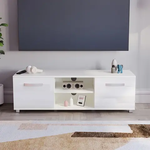 Vida Designs TV Unit Cosmo 2 Doors White L: 120cm