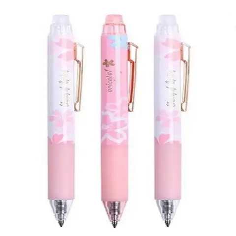 M&G Sakura Time Retractable erasable Gel pen 0.5mm Crystal blue ink single