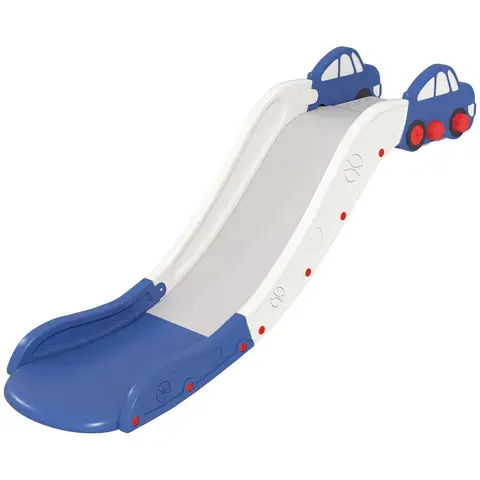 AIYAPLAY Kids Slide, Indoor Toddler Sofa Slide with Extended Length for Bed, Stairs, Easy to Assemble and Store, Blue