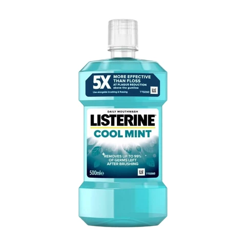 Listerine Essentials Cool Mint Mouthwash 500ml