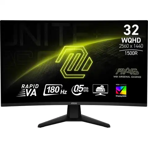 MSI MAG 32CQ6F pc-monitor 80 cm (31,5 inch) 2560 x 1440 pixels Wide Quad HD zwart