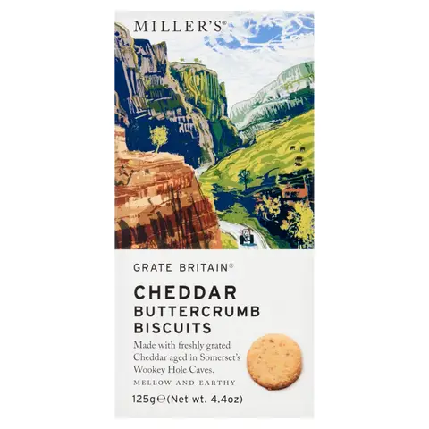 Grate Britain Wookey Hole Cheddar Crackers 125g