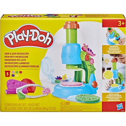 Play-Doh Licht en kijk microscoopset - 17 stuks, meerkleurig