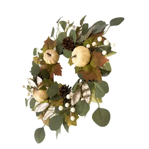 Daisy Darcy 50cm Autumn Pumpkin Wreath
