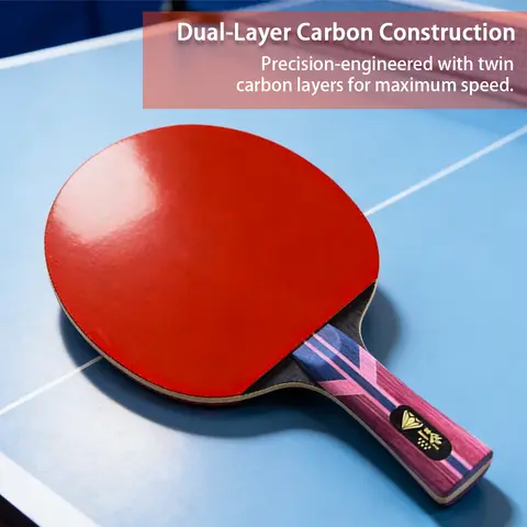 Double Fish Diamond Series 7-Star Professional Table Tennis Racket Shakehand Single Paddle