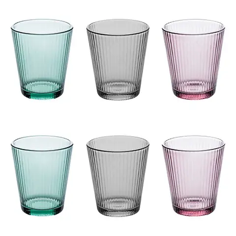 Atmosphera niedriges Trinkglas 6er-Set MAL'EAU CO 24 cl