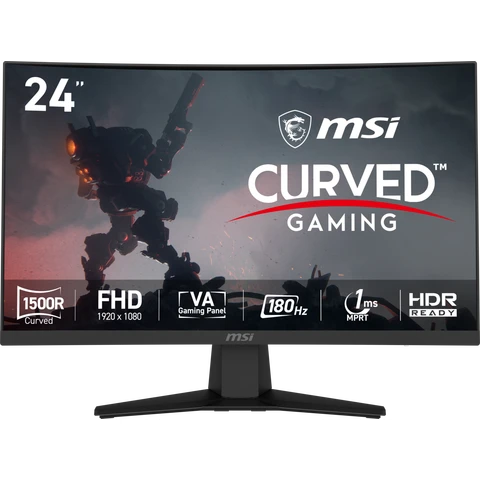 MSI MAG 244C 24" Gaming Monitor | Full HD | 180 Refresh Rate | Adaptive Sync | Curved Design