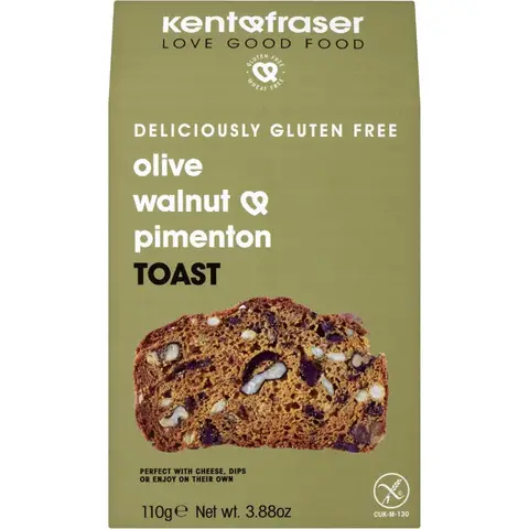 Kent & Fraser Olive Walnut & Pimenton Toast 110g