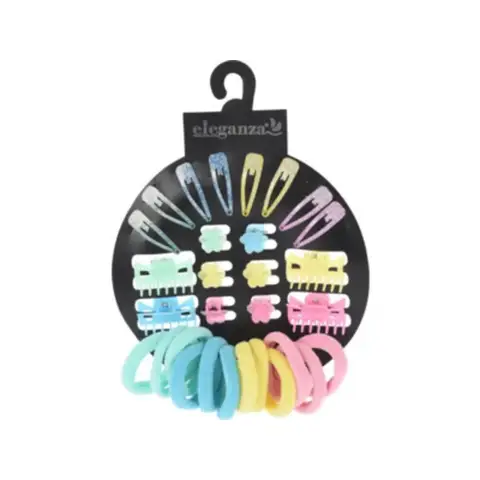 Lot de 30 Accessoires pour Cheveux (Élastiques et Pinces) - Modèles Aléatoires