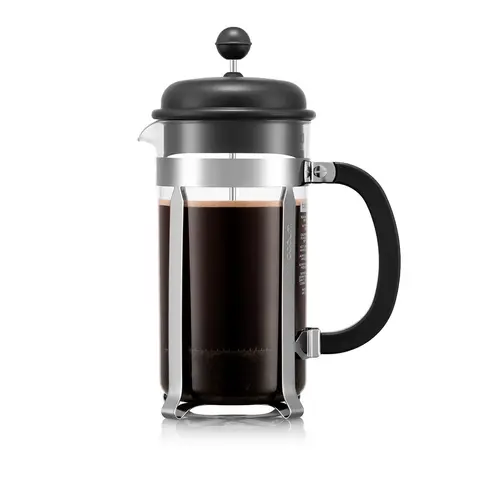 BODUM CAFFETTIERA 1L - 8 Tassen - French Press Kaffeebereiter - Schwarz