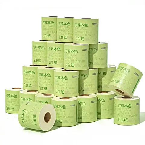 ochama x J.ZAO Bambusige Toilettenpapierrollen - 200 g * 27 Rollen - Toilettenpapier