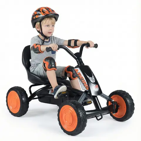 Voiture radiocommandée pour enfants, siège réglable à 2 positions, 4 roues résistantes à l'usure, charge maximale 30 kg, convient aux enfants de 3 à 8 ans, noir