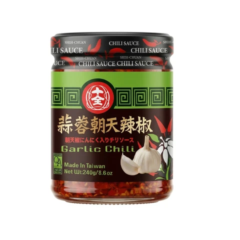 Shih Chuan Garlic Minced Chao Tian Peppercorn Chili 240g