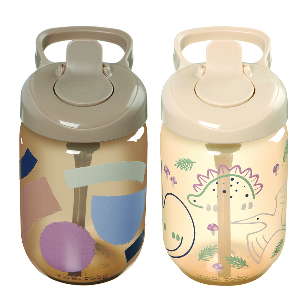Vital Baby Hydrate Sippy Straw Cup for Toddlers 12+ Months 350ml 2 Pack