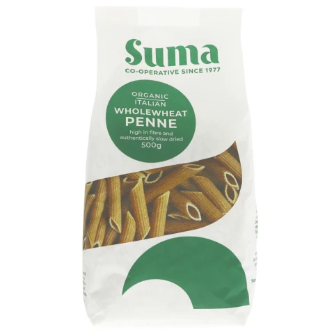 Suma Organic Wholewheat Penne Pasta - 500G