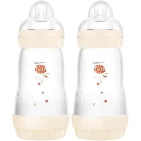 MAM Easy Start Colours of Nature 260ml Bottle - 2pk Unisex Ivory