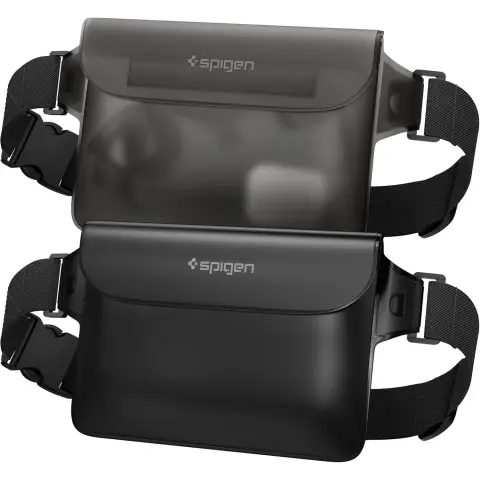 Spigen Aqua Shield A620 Wasserdichter Hüftbeutel IPX8 - Schwarz 2 Stück