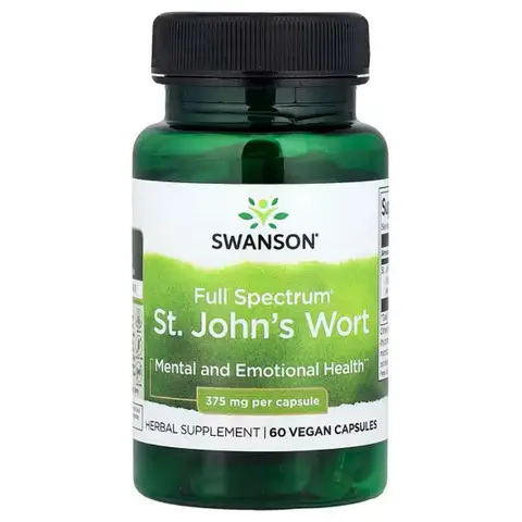Swanson St Johns Wort Capsules 375 mg - 60 Capsules