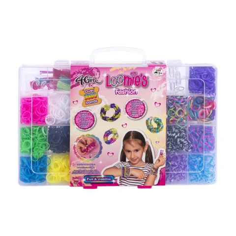4-Girlz  Loomie's Loom Bands Fashion Suitcase with over 5000 bands