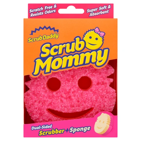 Scrub Daddy Scrub Mommy Dual-Sided Scrubber+Sponge