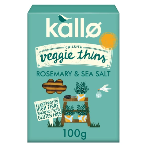 Kallo Rosemary & Sea Salt Veggie Ths - 100G